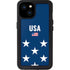 USA Flag Stars iPhone 15 Plus Waterproof Case